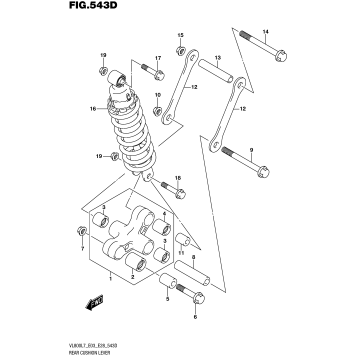 REAR CUSHION LEVER (VL800TL7 E03)