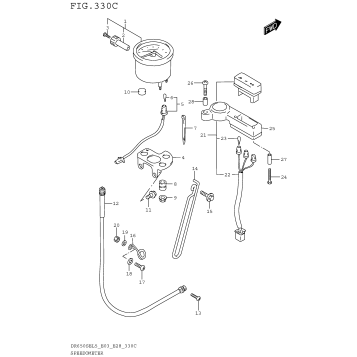 SPEEDOMETER (DR650SEL5 E33)