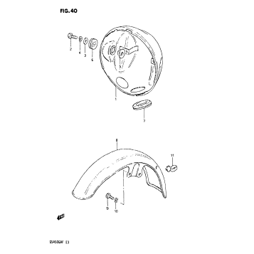 HOUSING HEADLAMP-FRONT FENDER