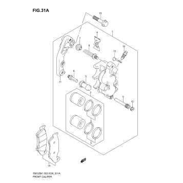 FRONT CALIPER (MODEL K5/K6)
