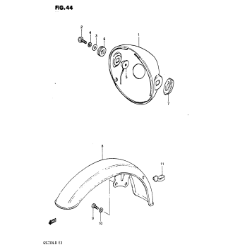 HEADLAMP HOUSING - FRONT FENDER