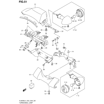 TURNSIGNAL LAMP (VL800BL4 E33)