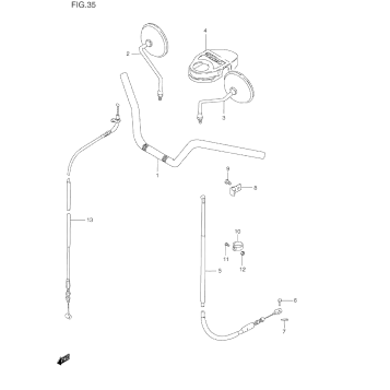 HANDLEBAR - FRONT CABLE