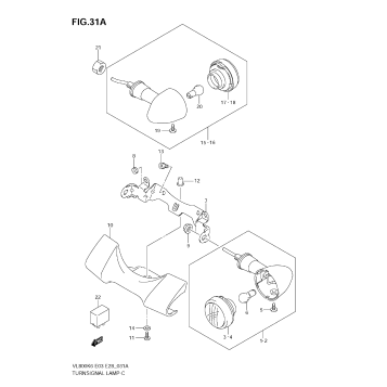 TURNSIGNAL FRONT & REAR LAMP (MODEL K7/K8)