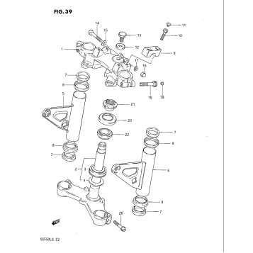 STEERING STEM (MODEL F)