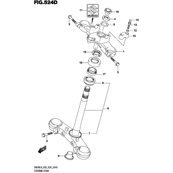STEERING STEM (SV650AL9 E33)