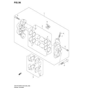 FRONT CALIPER (MODEL K3)