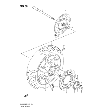 FRONT WHEEL (AN400ZAL3 E28)