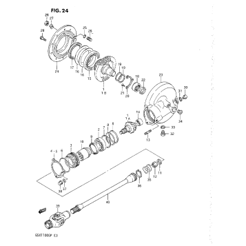 PROPELLER SHAFT-FINAL DRIVE GEAR