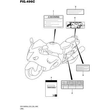 LABEL (GSX1300RAL6 E33)