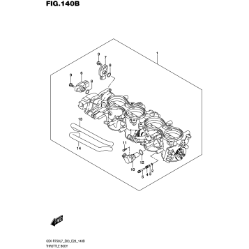 THROTTLE BODY (GSX-R750L7 E28)