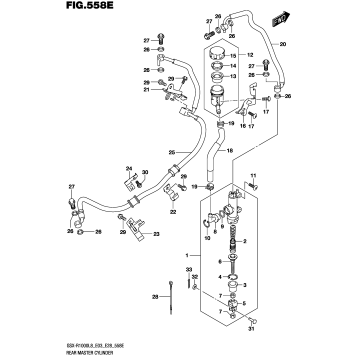 REAR MASTER CYLINDER (GSX-R1000AL8 E33)
