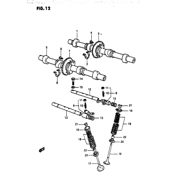 CAM SHAFT - VALVE (MODEL Z)