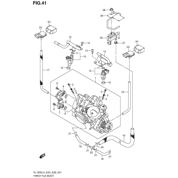 THROTTLE BODY (VL1500BL4 E33)