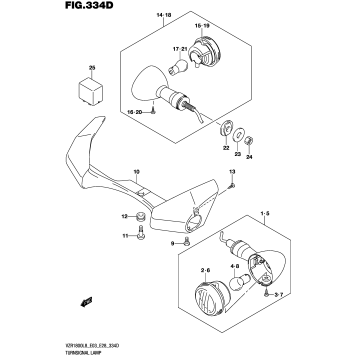 TURNSIGNAL LAMP (VZR1800BZL8 E33)
