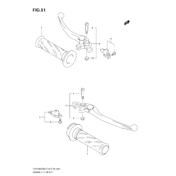 HANDLE LEVER (SV1000K6) (NOT FOR US MARKET)