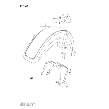 FRONT FENDER (VL800K6/TK6/CK6/K7/TK7)