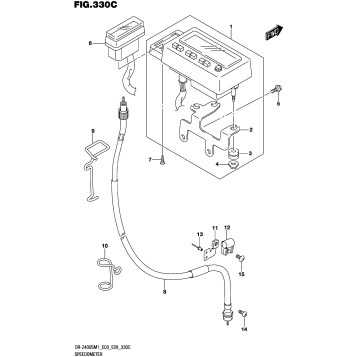 SPEEDOMETER (DR-Z400SM:E28)