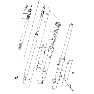 FRONT FORK (MODEL S)