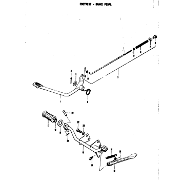 FOOTREST - BRAKE PEDAL