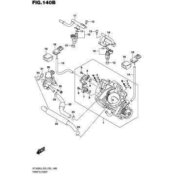 THROTTLE BODY (VZ1500L8 E28)