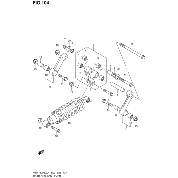 REAR CUSHION LEVER (VZR1800BZL4 E33)