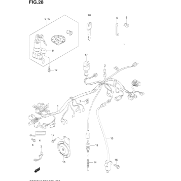 WIRING HARNESS (NOT FOR U.S. MARKET)