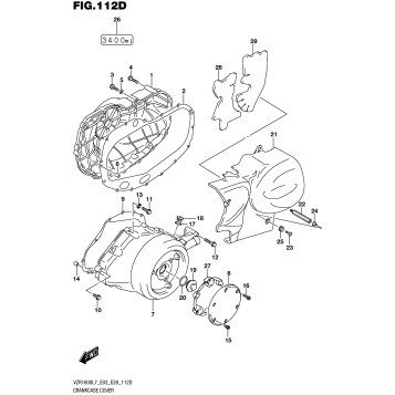 CRANKCASE COVER (VZR1800BZL7 E33)