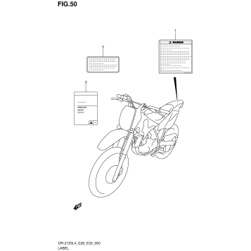 LABEL (DR-Z125L4 E33)