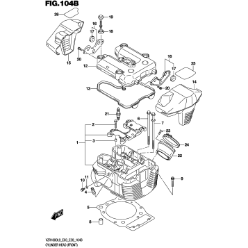 CYLINDER HEAD (FRONT) (VZR1800BZL9 E03)