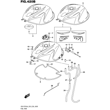 FUEL TANK (GSX-R750L6 E28)