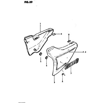FRAME COVER (GS1000GT)