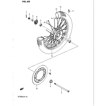 FRONT WHEEL (VS700GLFG/GLPG)