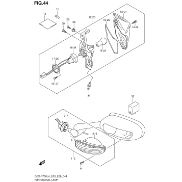 TURNSIGNAL LAMP (GSX-R750L4 E03)