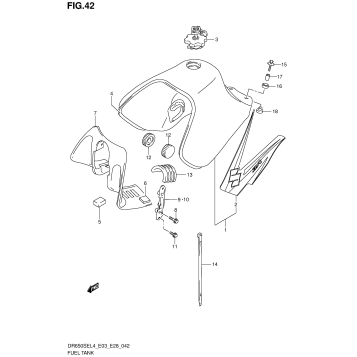 FUEL TANK (DR650SEL4 E03)