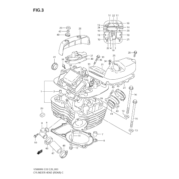 CYLINDER HEAD (REAR)