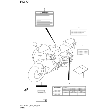 LABEL (GSX-R750L4 E03)