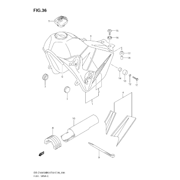 FUEL TANK (MODEL K5/K6)