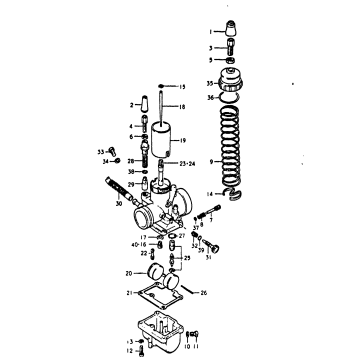 CARBURETOR (MARKED : 31014)