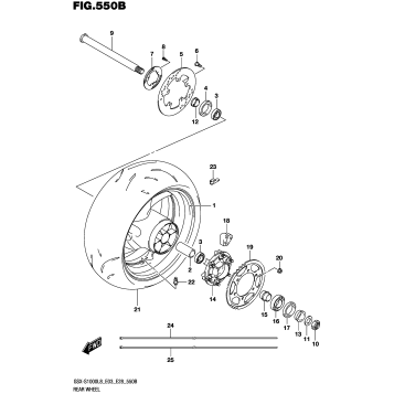 REAR WHEEL (GSX-S1000AZL8 E03)