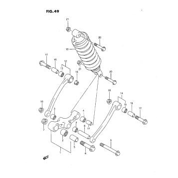 REAR CUSHION LEVER (J)