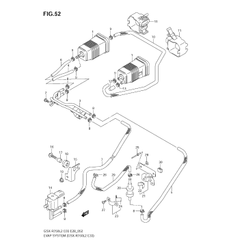 EVAP SYSTEM (GSX-R750 L2 E33)