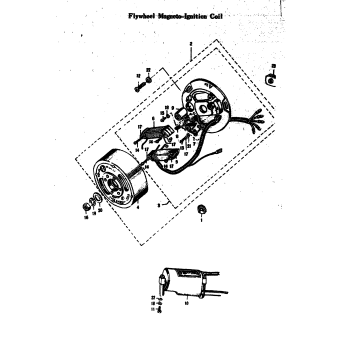 FLYWHEEL MAGNETO-IGNITION COIL