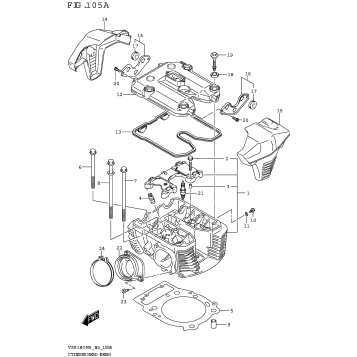 CYLINDER HEAD (REAR)