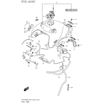 FUEL TANK (DL650AM4 E33)