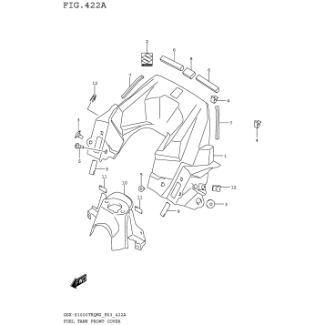 FUEL TANK FRONT COVER