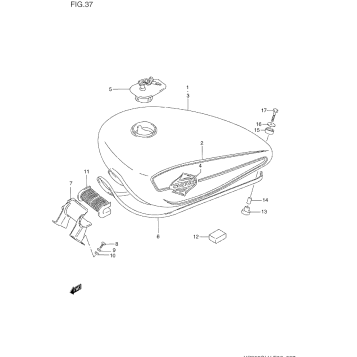 FUEL TANK (MODEL N/P/R)
