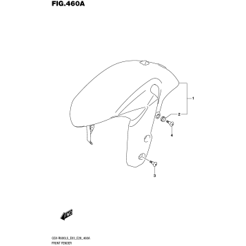 FRONT FENDER (GSX-R600L5 E03)