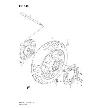 FRONT WHEEL (AN400 L1 E33)