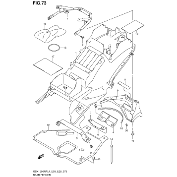REAR FENDER (GSX1300RAL4 E33)